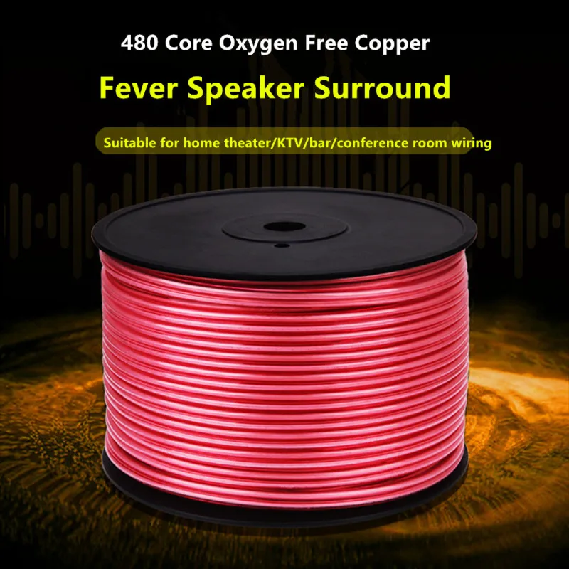 Hifi Speaker Cable OFC Oxygen Free Copper Audio Wire For Car Amplifier