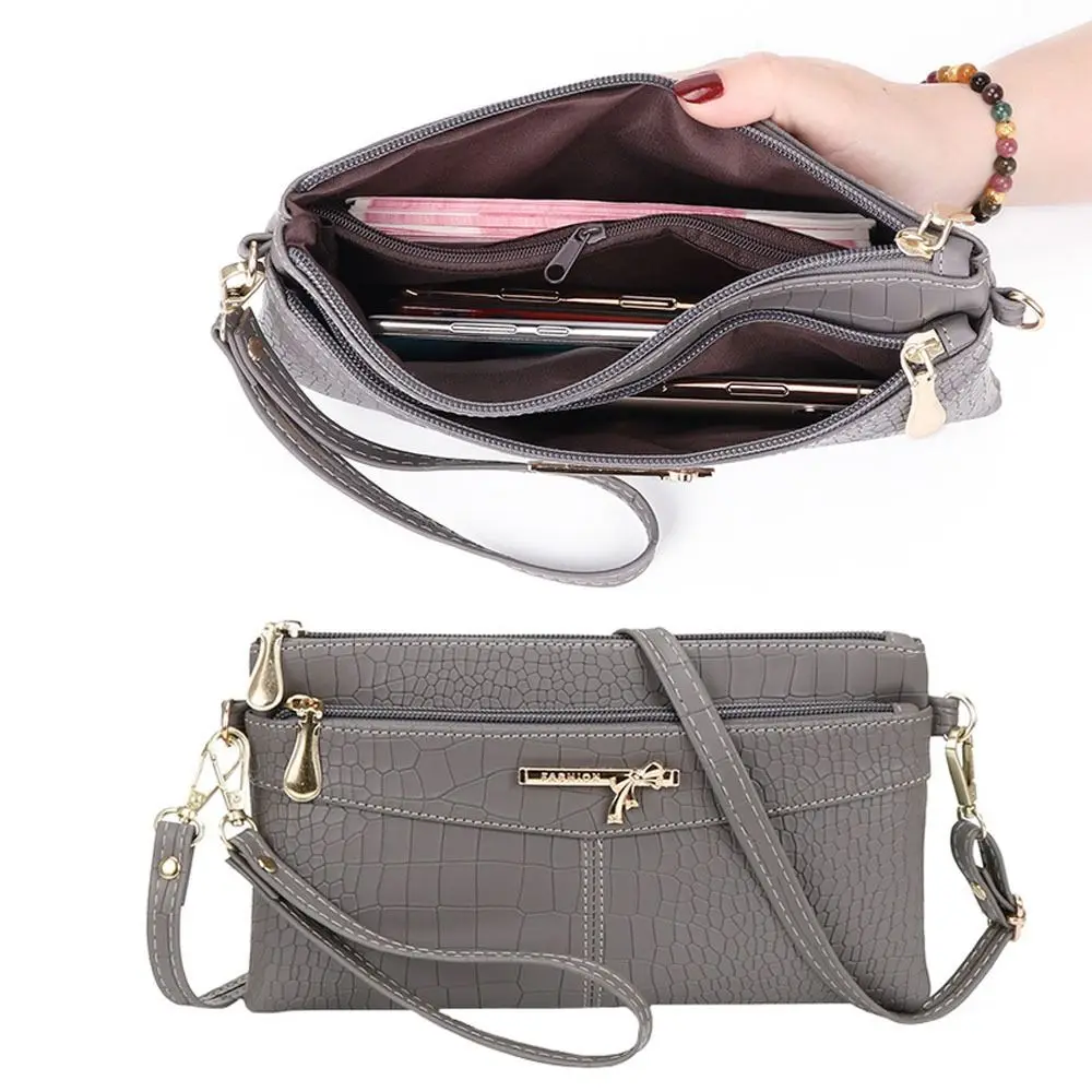 Multi-functional Money Purse Women Long Wallet PU Leather Card Holder Handbag Leisure Style Crossbody bag