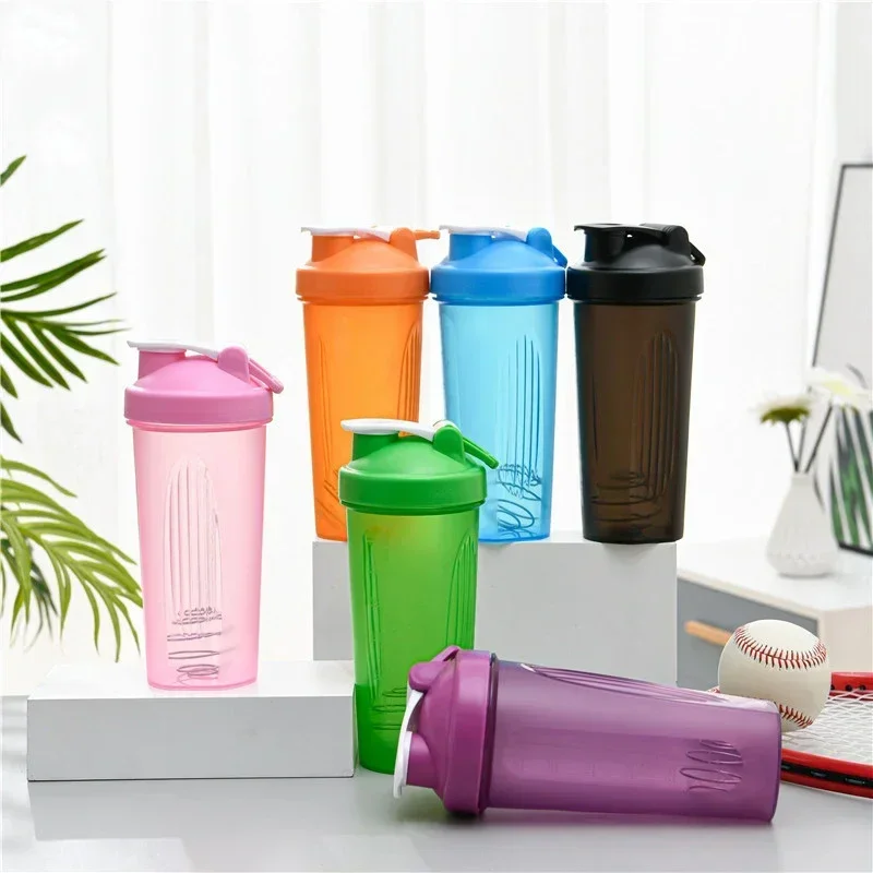 600ml Portable Protein Powder Shaker Bottle Leak Proof Water Bottle for Gym Fitness Training