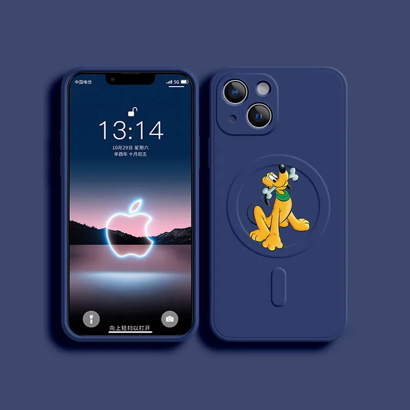 thumbnail image 1 of Disney Mickey Minnie Case For iPhone 15 14 13 12 11 Pro Max Mini X XR Plus Phone Magnetic Wireless Charging For Magsafe Cover, 1 of 5