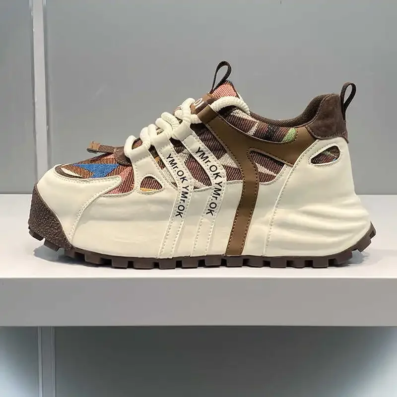 Spring Autumn New Luxury Men's Sneakers Tall Thick Bottom Youth Casual Shoes Comfortable Durable Breathable Running Sports Shoes 6