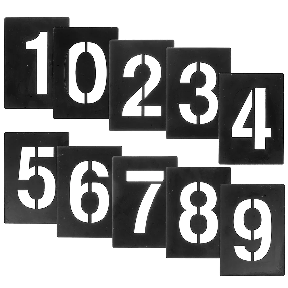 

1 Set Number Templates 0-9 Number Stencils DIY Number Painting Templates