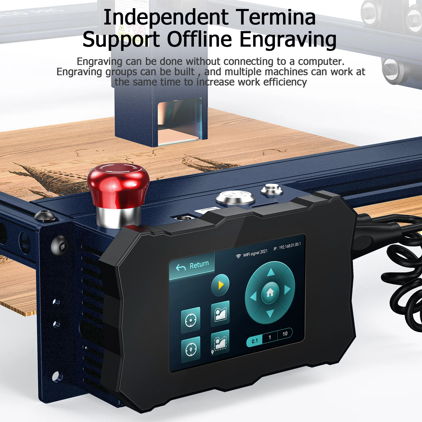 ATOMSTACK A10 Pro Lasergravierer 50 W Offline-Gravurschneidemaschine für Holz, Acryl, EU-Stecker – Detail 16