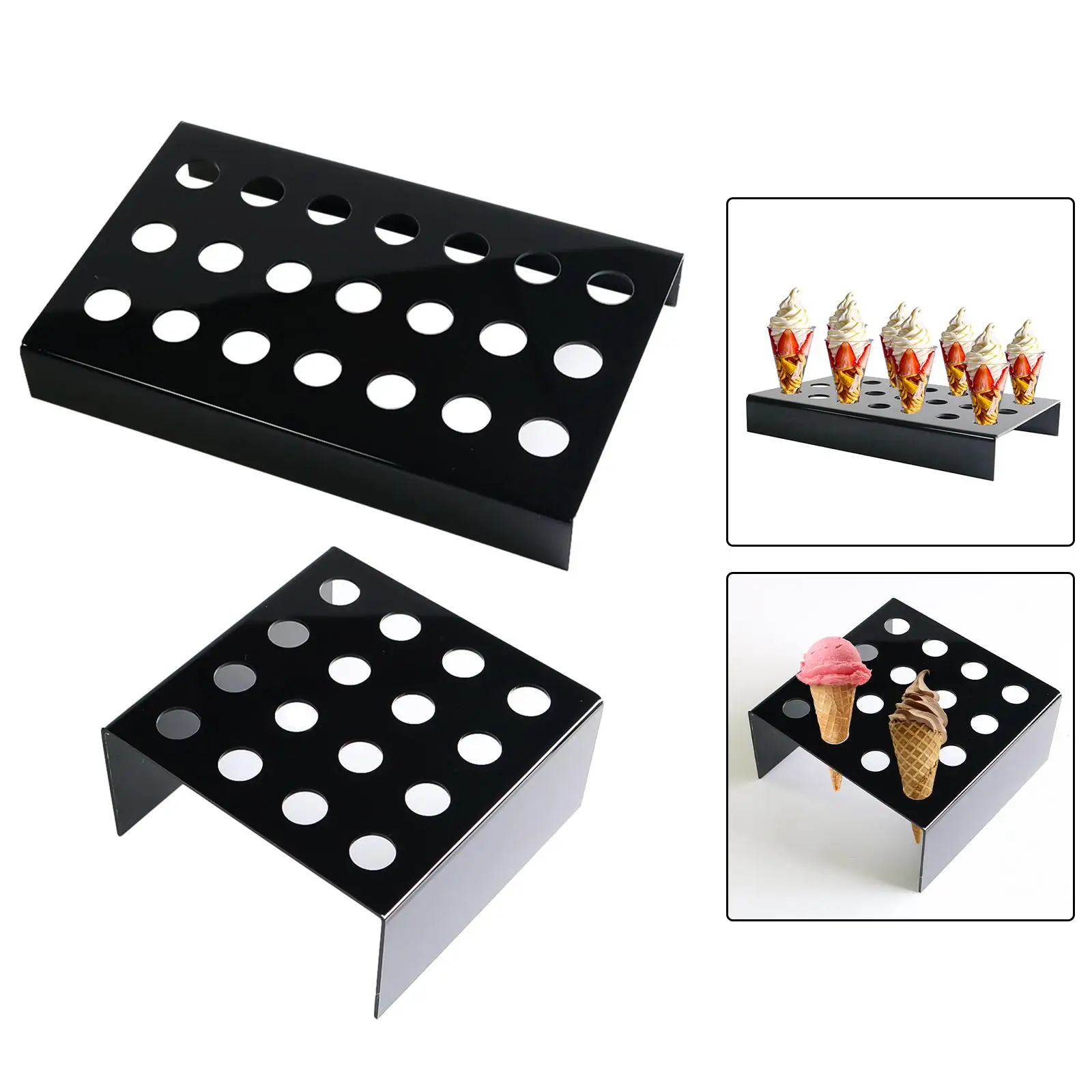 Ice Cream Cone Stand Decoration Acrylic Tool Cupcake Baking Rack Ice Cream Holder for Baking Home Birthday Buffet Accessories Ice Cream Cone Stand Decoration Acrylic Tool Cupcake Baking Rack Ice Cream Holder for Baking Home Birthday Buffet Accessories