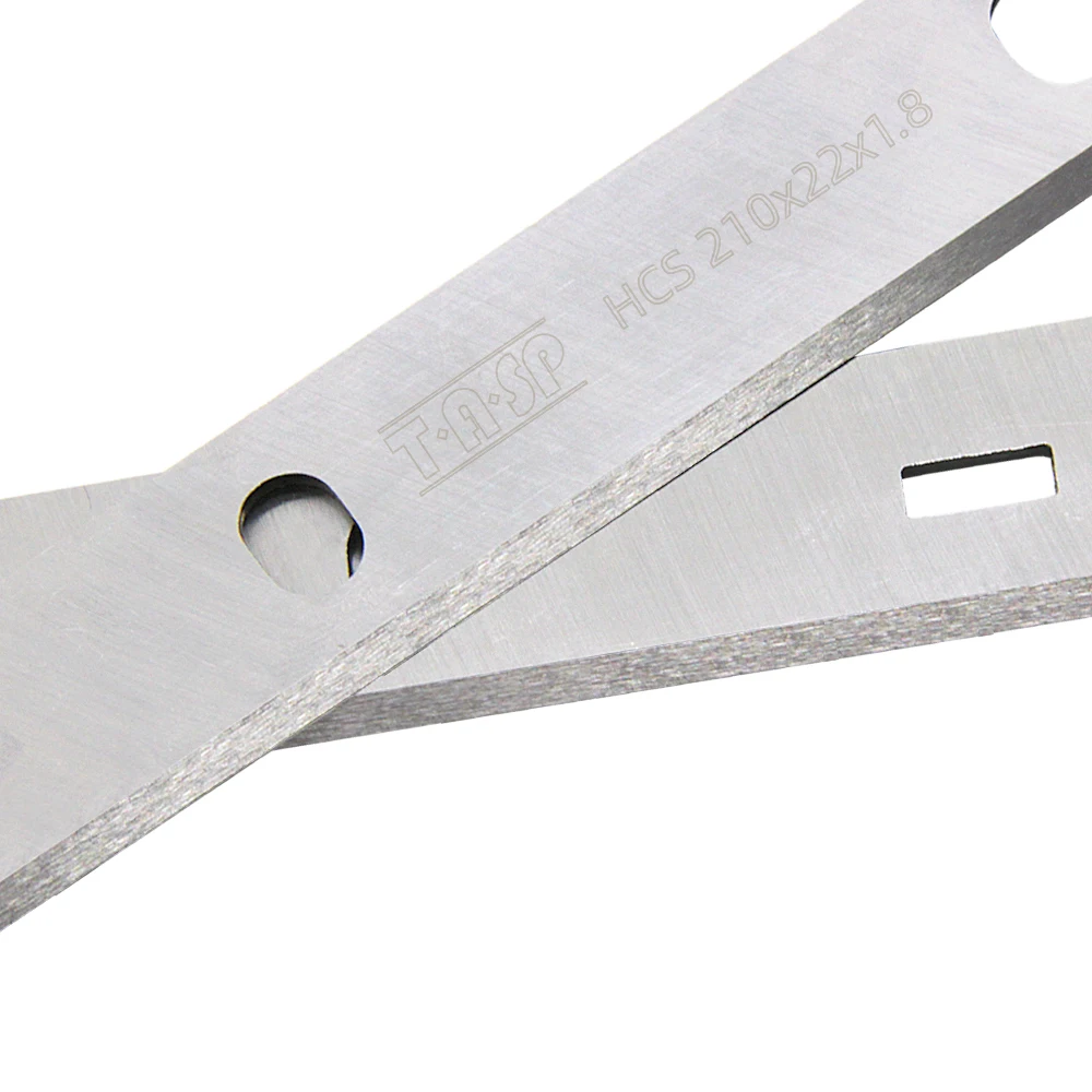 TASP 8" 210 x 22 x 1.8mm HCS Planer Blade Wood Knife for Woodstar PT85 Scheppach HT850 HMS 850/2000 Bernardo PT200ED Kity PT8500 woodworking tools