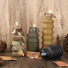 Platinum Silicone Sport Outdoor Folding Water Cup Creative Sipper Cover Retractable Cup Water Bottle Cross-Border 2