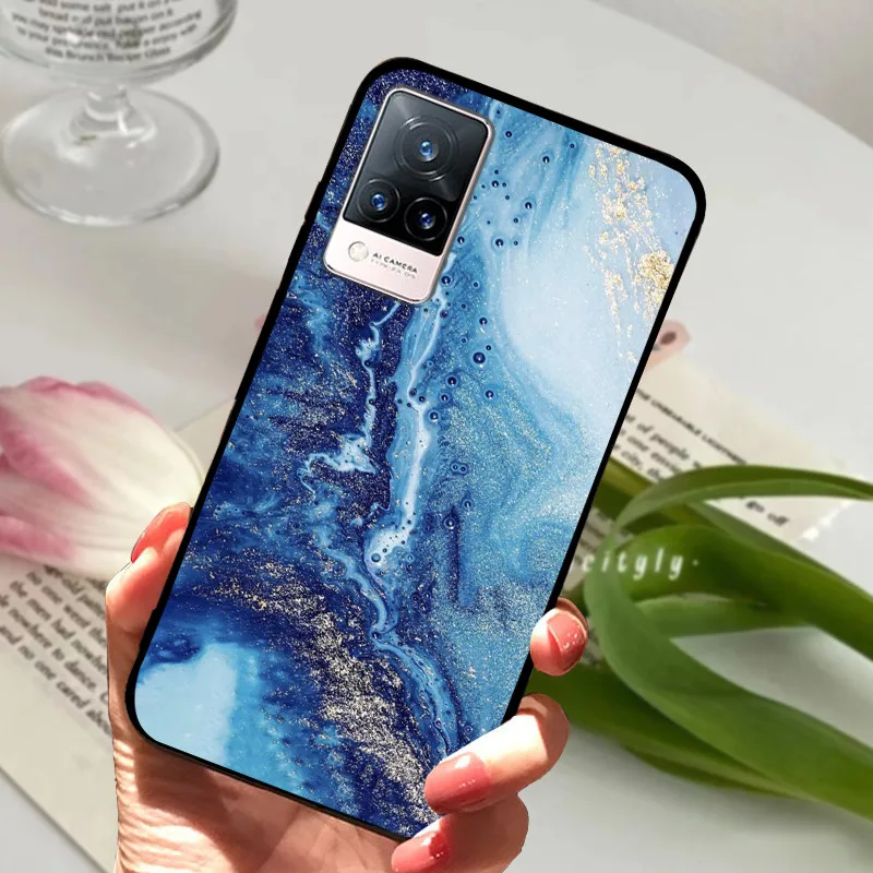 Soft Silicone Phone TPU Coque Cover for Vivo V21 Series - Protective s Shell