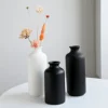 Minimalist Ceramic Vase,Nordic Black and White Flower Vases,Home Living Room Dried Flower Pot Decor,Korean Style Home Decoration 1