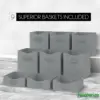 9 Cube Closet Organizers, Includes All Storage Cube Bins, Easy To Assemble Storage Unit With Drawers | Room Organizer For Clothe 6
