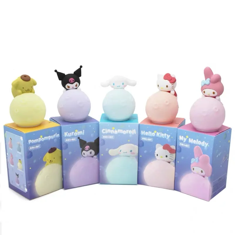 

Sanrio Kawaii Night Light Anime Cartoon Hello Kitty Kuromi Cinnamoroll LED Light-emitting Ornaments Bedroom Sleep Lamp Kids Gift
