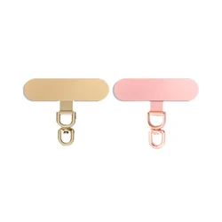 Ultra-Thin Stainless Mobile Phone Lanyard Patch with Detachable Anti-Lost Tether (2pcs 360 TY GS)