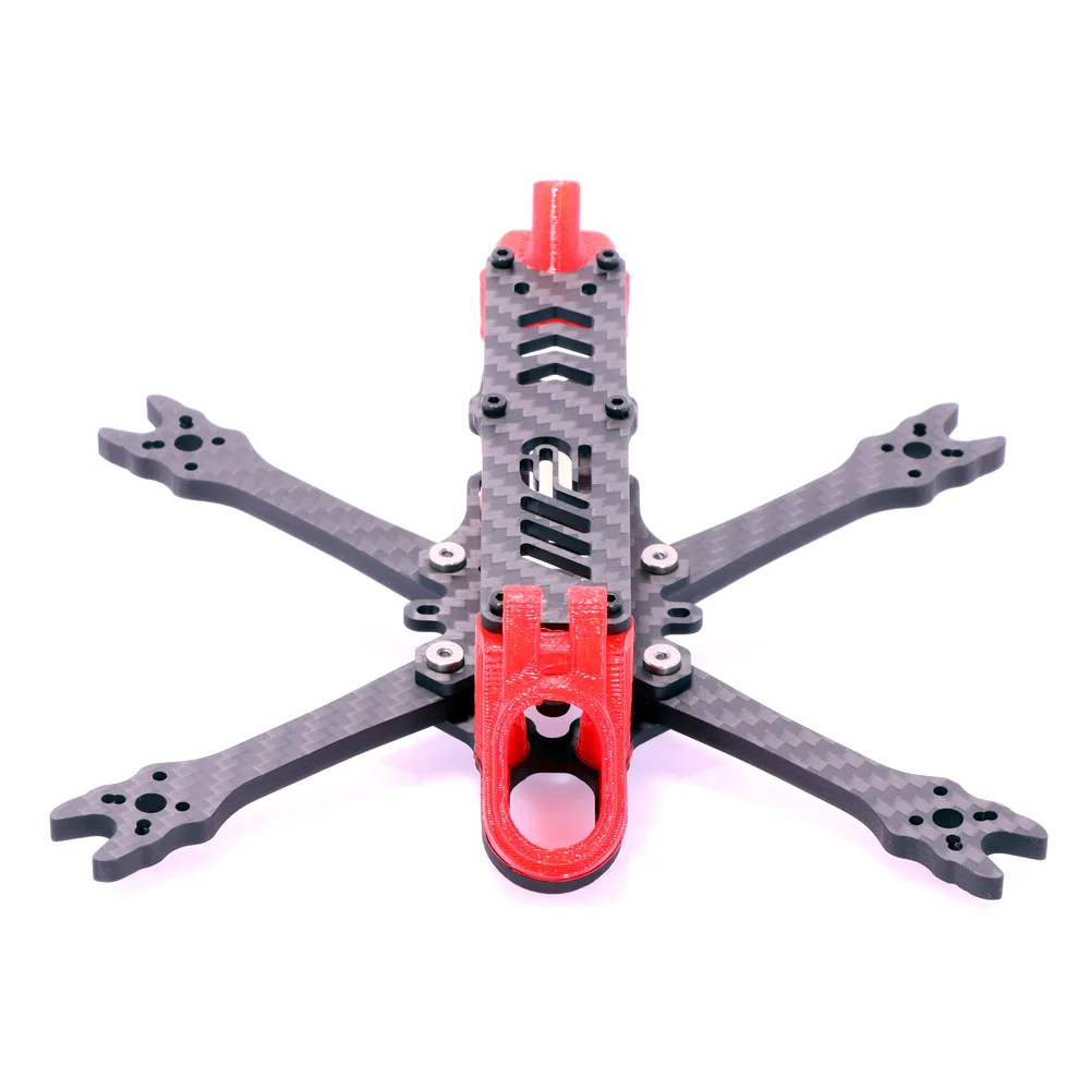 Kit cadre drone FPV AlfaRC Mikro 140/175 assemblé avec moteurs et hélices, prêt pour le vol freestyle longue portée.