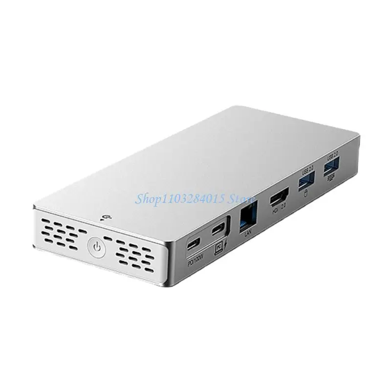R6FF 14 In 1 USB C 허브, 4K HDTV 100WPD 충전 기가비트 이더넷 USB 3.2 Gen2 노트북용