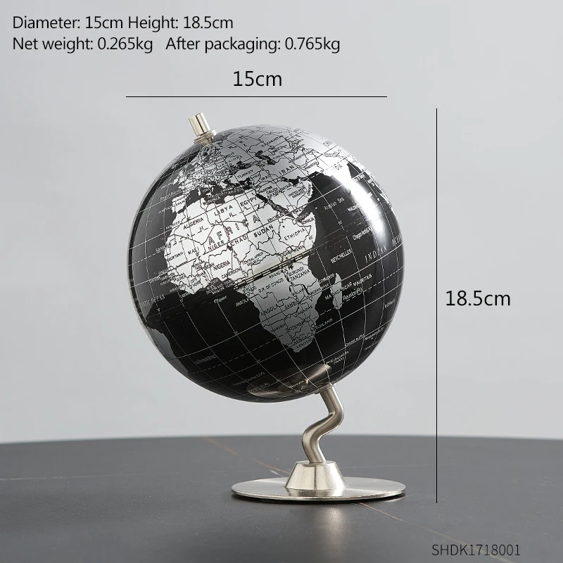 Gray globe-18 5cm