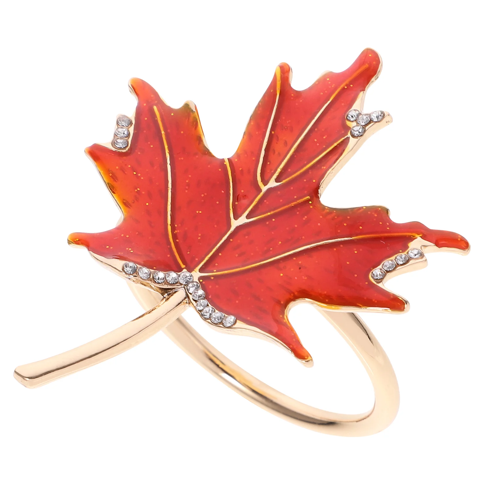 

Dining Table Napkin Ring Decorative Napkin Buckle Maple Leaf Napkin Buckle