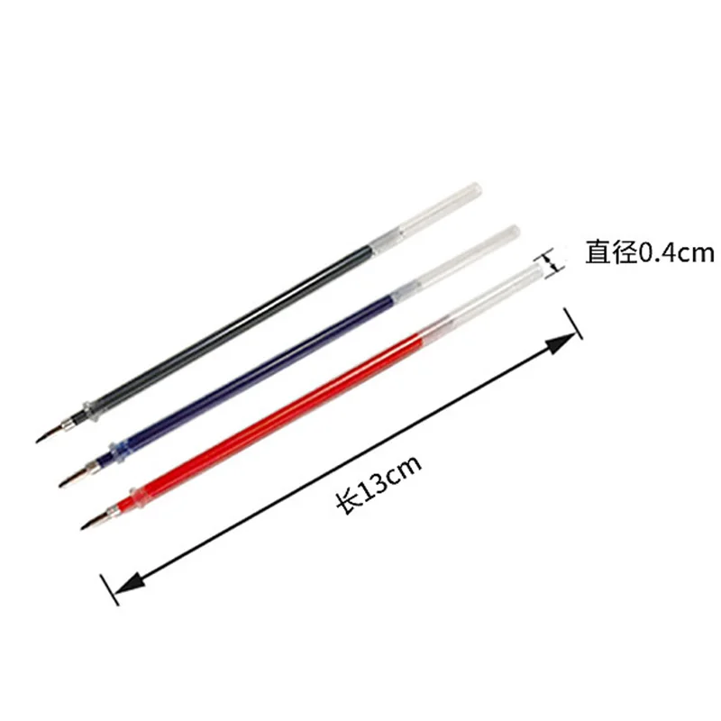 20PCS/set of Gel pen Refills 0.5mm Black Blue Red Ink Refill School Office Stationery Writing Supplies 5