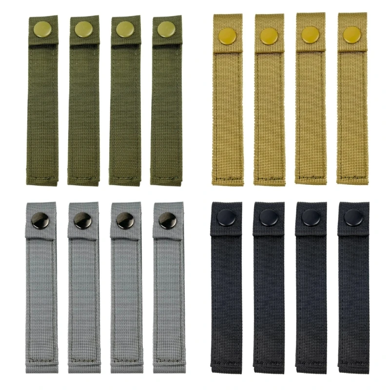 

4PCS Webbing Backpack Straps 6Inch Nylon Straps, Webbing Attachment Straps Military Backpack Accessories