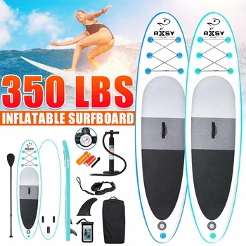 330cmFoldable Aufblasbare Surfbrett Anti-Schleudern Surfbrett Surfen Angeln Zubehör Aufblasbare Stand Up Paddle Board Set 1