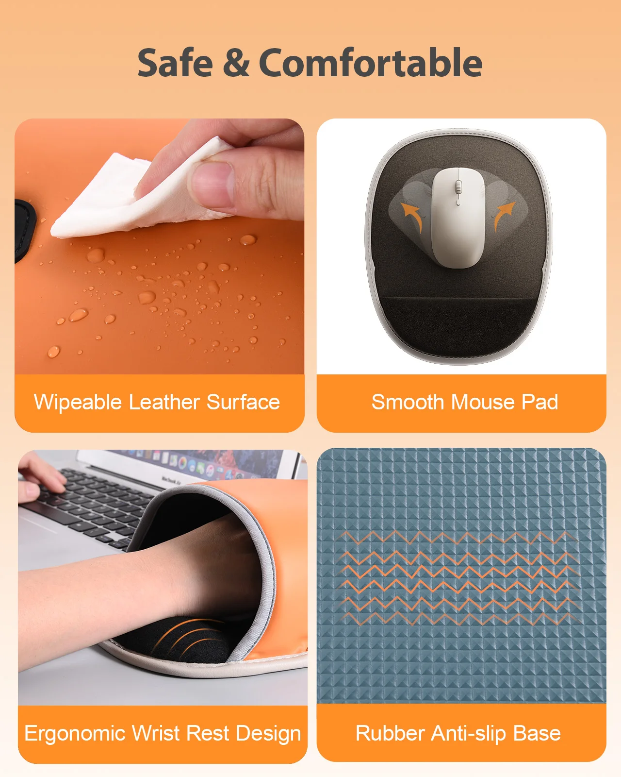 Eary 3 Settings Heated Mouse Pad Hand Warmer 5V/2A USB-C Hand Warming for Office Home Computer Laptop Gifts for Men Women Friend