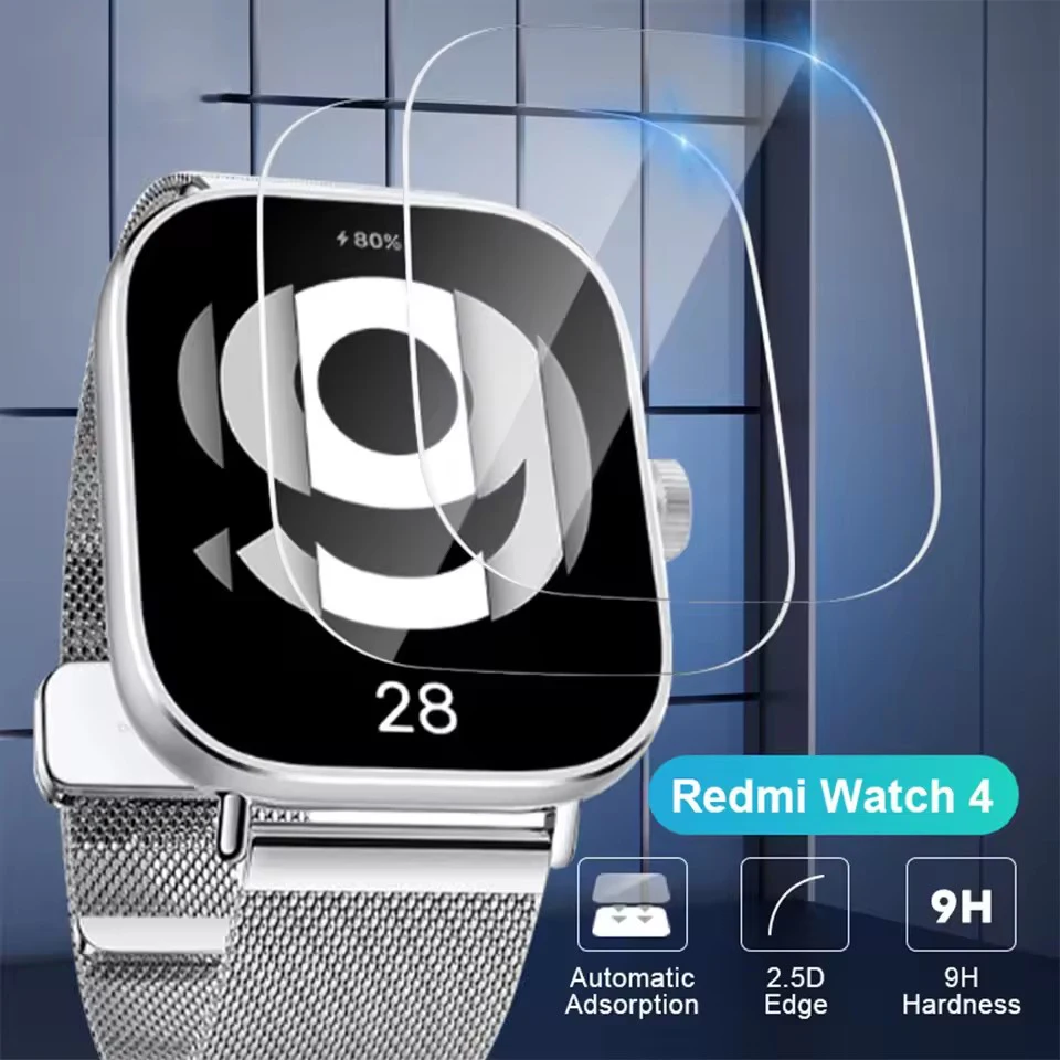 Premium Tempered Glass Screen Protector for Smartwatches - 3-5 Pack