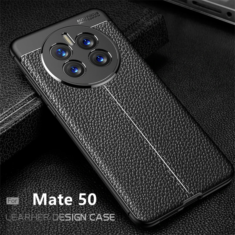 

Чехол для Huawei Mate 50, чехол для Huawei Mate 50 Capas, бампер, противоударный чехол, мягкая ТПУ кожа, Fundas Huawei Mate 50 Pro, чехол