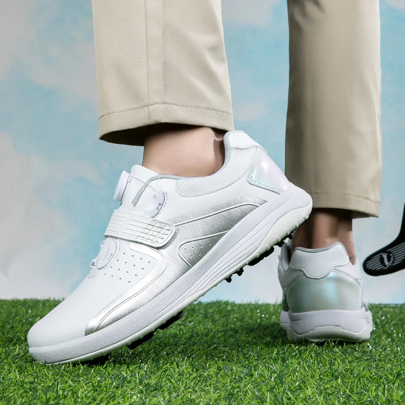 2024 Professional Golf Shoes Men Golf Shoes Leather Sneakers Shoes Comfortable Outdoor Walking 39-46 Walking Big Footwears