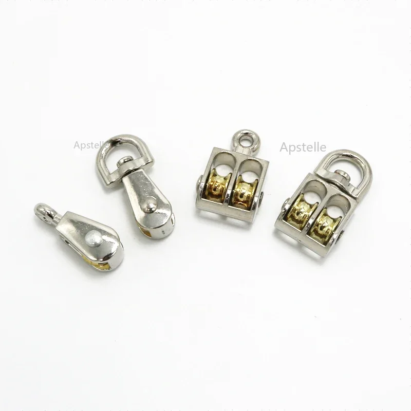 36/48/52/58/75/86mm Lifting Rope Roller Pulley Wheel Climbing Mini Pulleys Metal Sheave Zinc Alloy Katrol Wiel lifting rope pulley