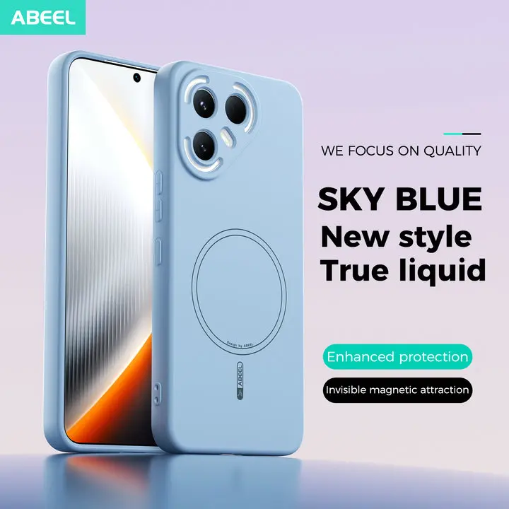 Magnetic Back Case with Camera Protector and Curve Design