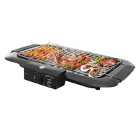 Grill électrique 2000W 6 vitesses gril de table électrique gril de barbecue de comptoir léger 5