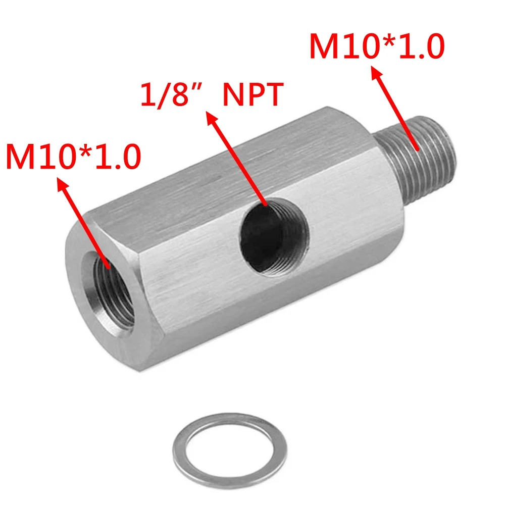 Connecteur de capteur de pression d'huile en acier inoxydable, 1/8