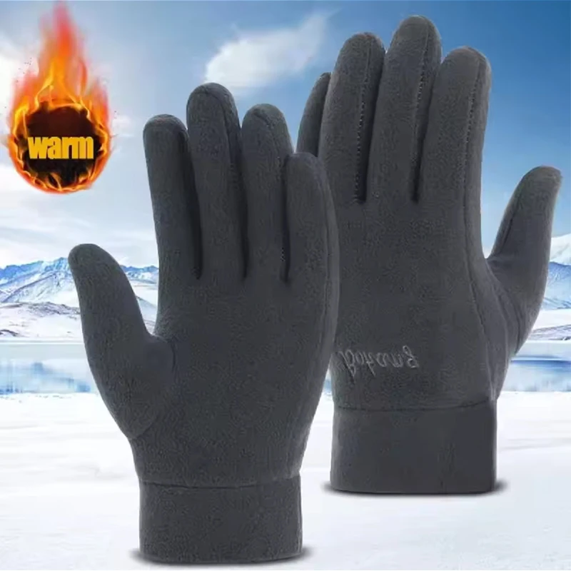 Gants pêche hiver épais polaire homme femme pour pêche glaciaire et conditions extrêmes