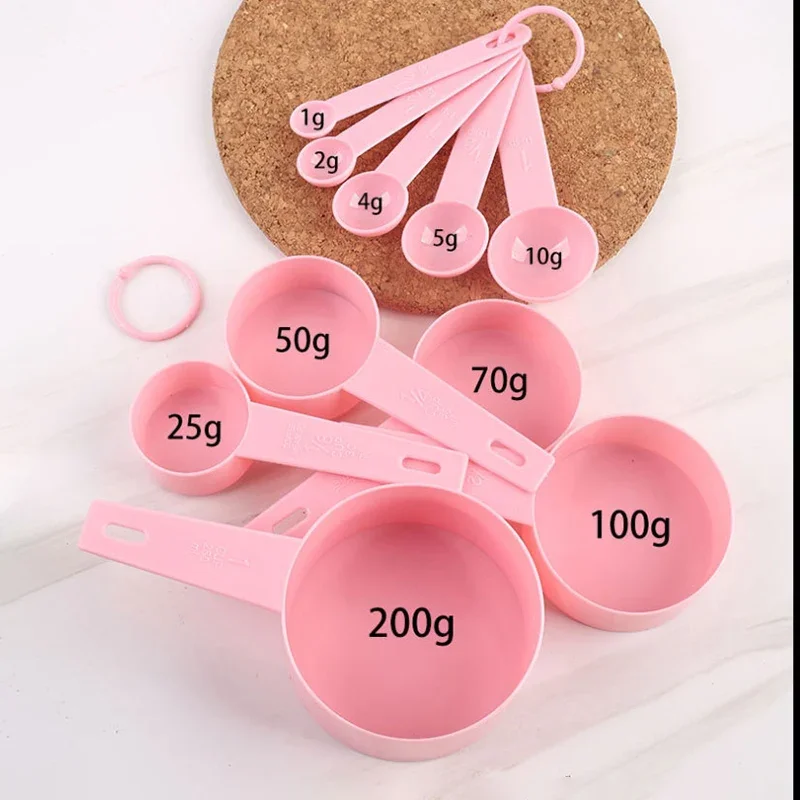 Kitchen Measuring Spoons Measuring Spoon Set Measuring Cup And Spoon Set 10pcs/set Kitchen Measuring Spoon Measuring Cups Tools Portable Plastic Coffee Sugar Scoop Kitchen Gadgets