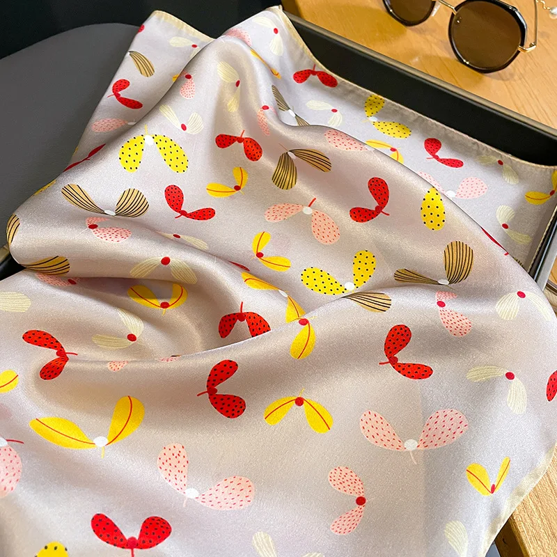 Decorative 100% Real Silk Scarf 53cm Square