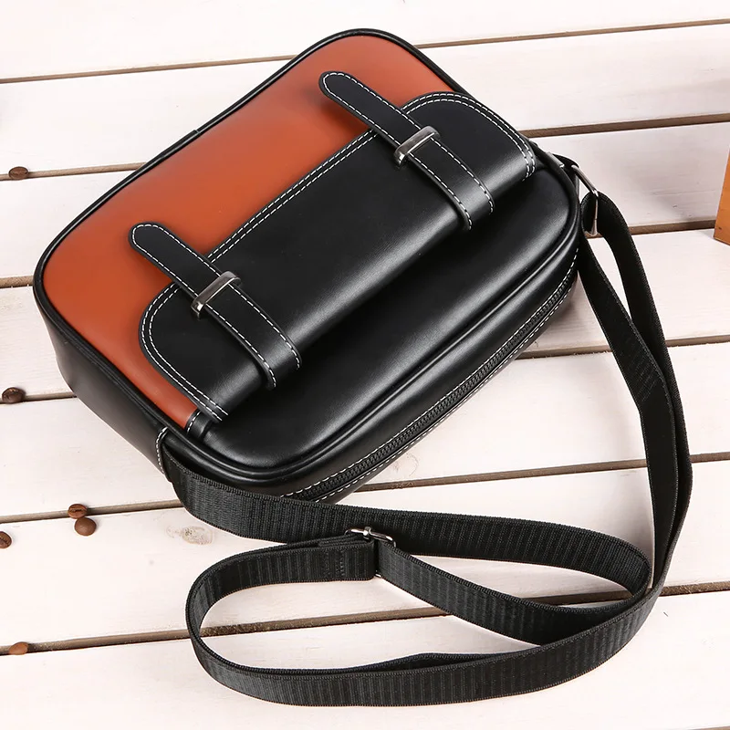 Men's crossbody bag, small shoulder bag, fashionable and casual, multi pocket crossbody bag, lightweight city commuting bag