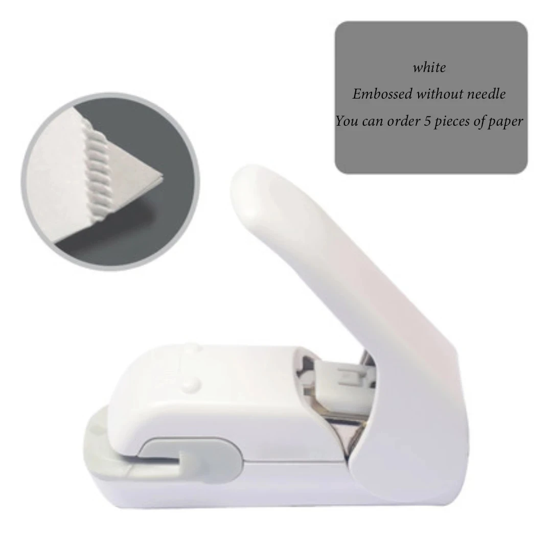 school supplies Stationery posters office supplies Non staple stapler embossing for students labor-saving and portable useful push stapler mini stapler set hand stapler metal stapler rotary stapler dual mode stapler rotatable stapler stapleless stapler electric stapler