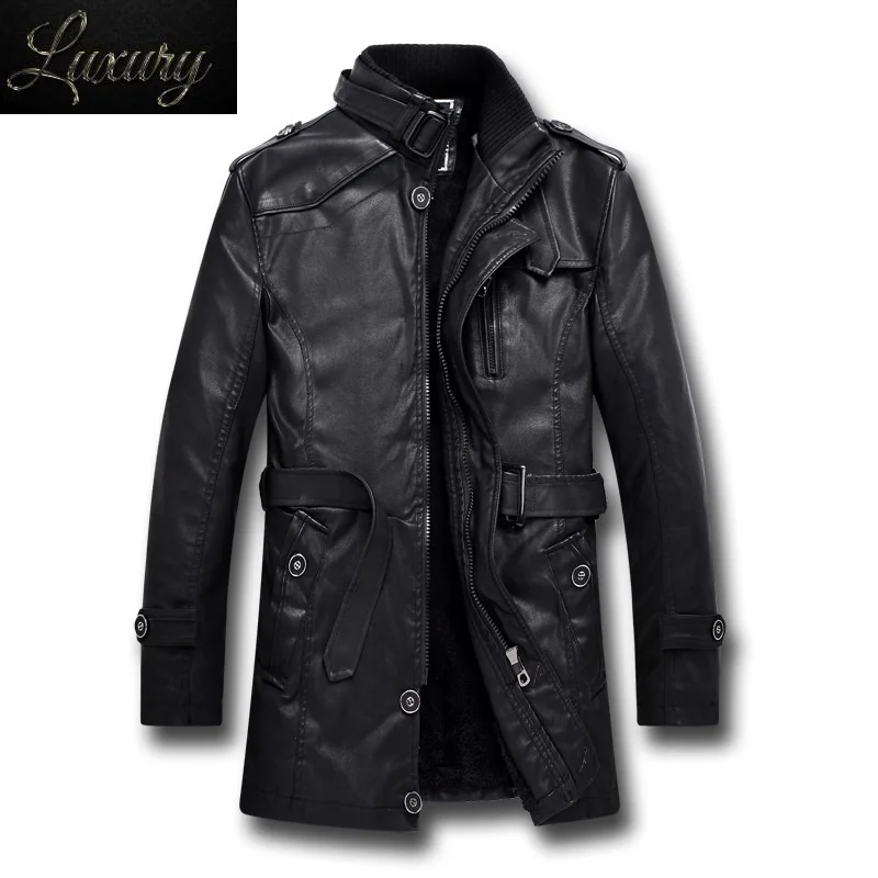 

New Arrive PU Leather Jacket Men Brand Male Windbreaker Bomber Motorcycle Biker Europe Plus Large Size Men's Coat Brand-clothing