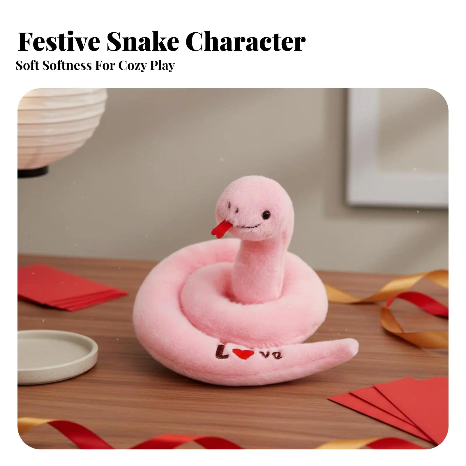 2개 세트 중국 설날 뱀 인형 완벽한 선물 뱀의 해 상징 휴일 장식 길조의 상징 축제 디자인