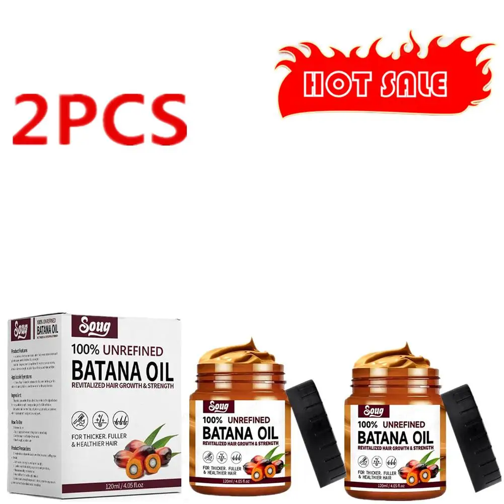 2PCS 120ml Batana Oil Hair Conditioner Oil Hair Treatment Mask Moisturize And Repair Root for hair Healthier Thicker