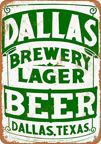 

9 x 12 Metal Sign - Dallas Beer - Vintage Look