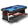 Factory Direct Sell 4 in 1 7FT Multi Game Pool Billiard Table, Air Hockey Table, Table Tennis Table with Dinning Top 4