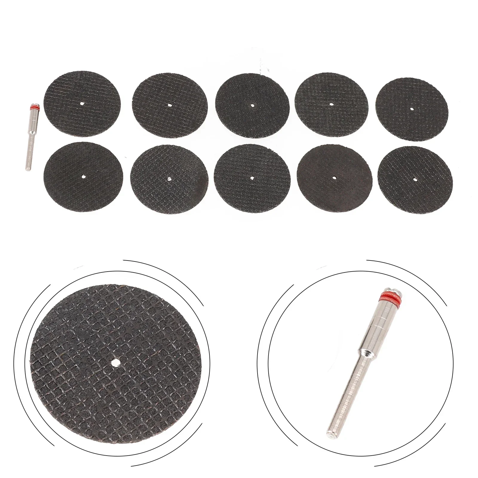 11Pcs 32/38MM Metal Cutting Disc Resin Electric Grinding Wheels Circular Double Mesh Saw Blade For Brick Tile Metal Cut Off