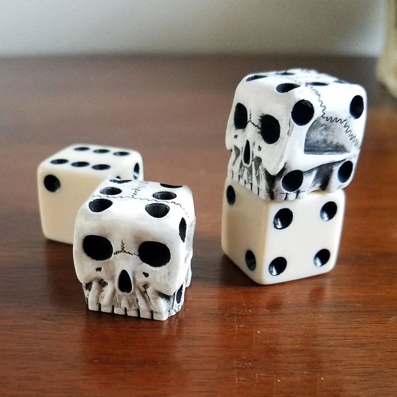 Delicate Multi Sides Skeleton Dice Skull Bones Dice for Board Game ...