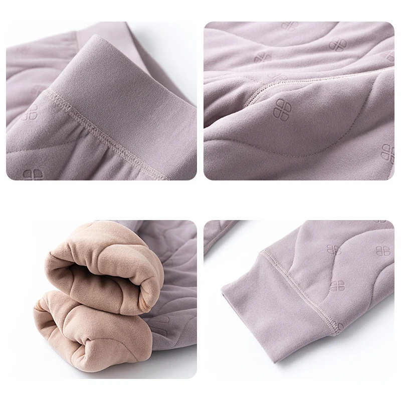 Women Winter Thick Velvet Thermal Pants Tights Lady 3-layer Velvet Fleece Legging Winter Warm High Waist Pants Pantyhose