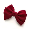 Children Bow Hair Clips Baby Girls Sweet Princess Hairpin Solid Color Spring Hairpin Fabric Barrettes Kids Hair Accessories 5