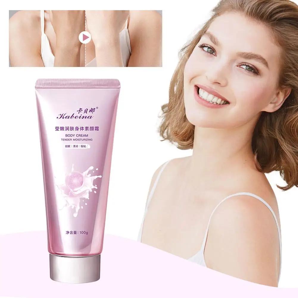 

100g Make Up Body Lotion Tone-up Cream Body Whitening Shimmering Skin Body Brightening Lotion Concealer Cream Hydrating Bod W6V1