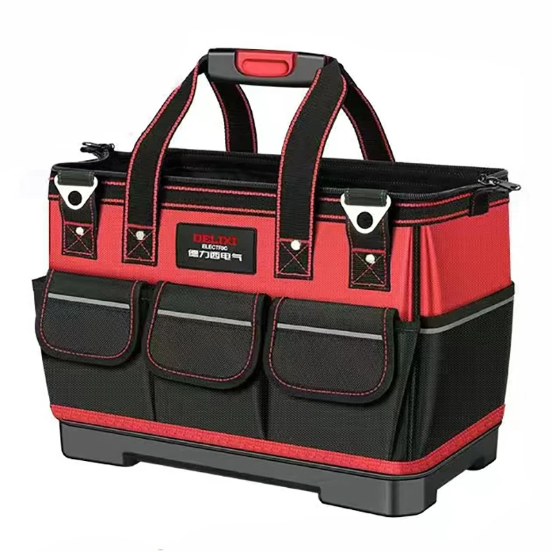 Opopark Borsa per attrezzi con manico, Valigetta Attrezzi, Porta Attrezzi da 17 litri, Borsa Pieghevole per Piccoli Attrezzi da Giardino, Organizer Portatile Multi Pulizia, Contenitore Multiuso