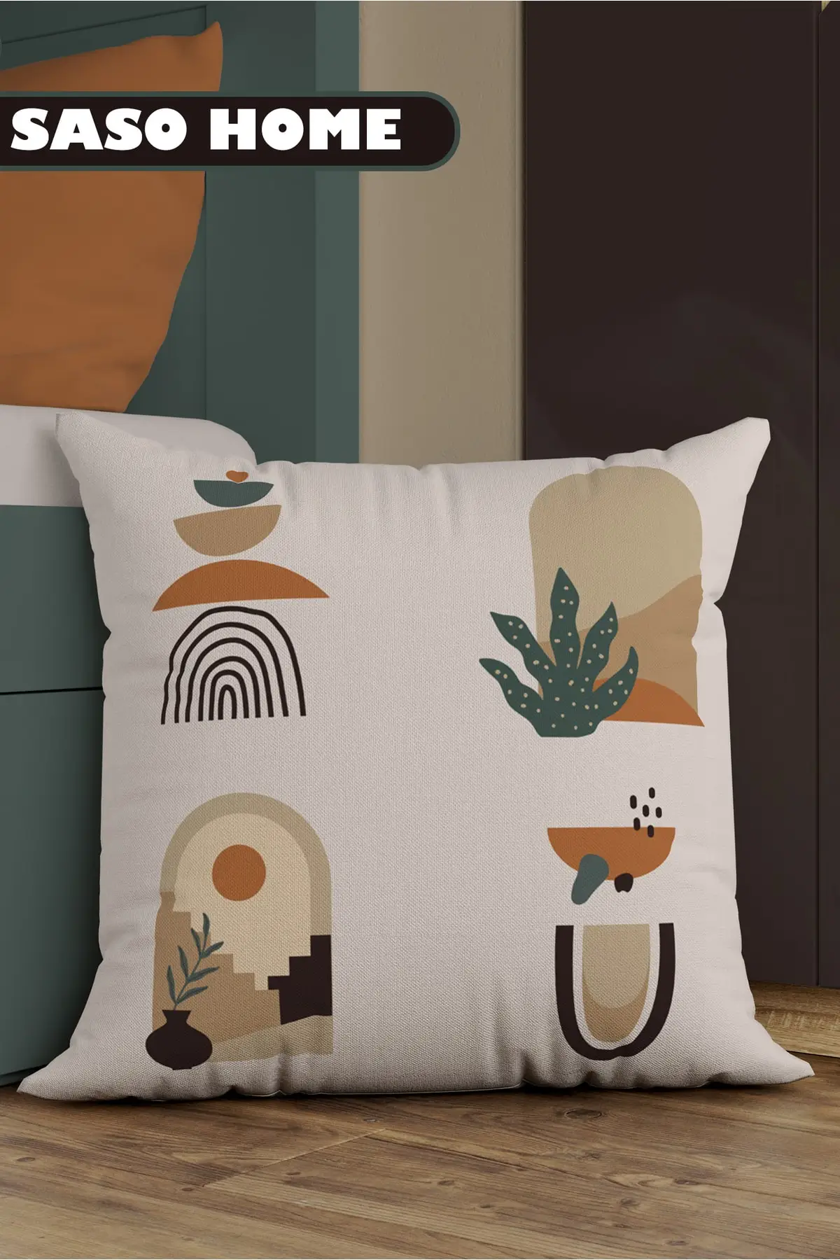

Ethnic African Surrealist Patterned Decorative Pillow - Pillow Cover