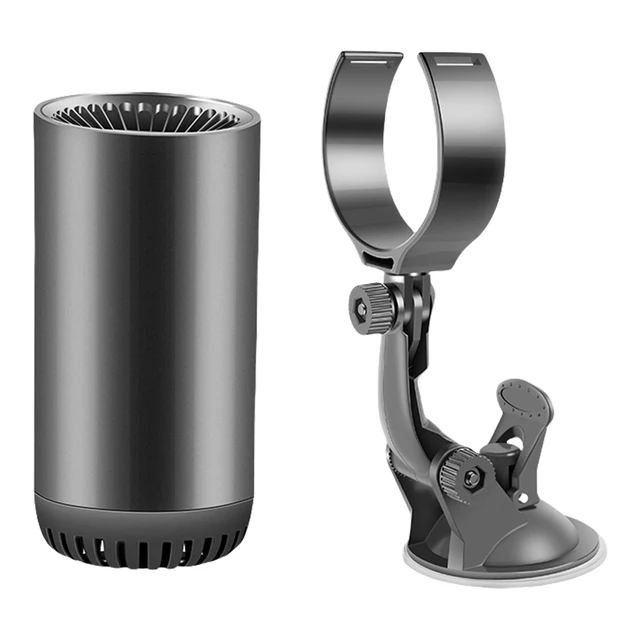 Portable Heating Fan with Suction Holder DC 12V Fast Car Heater Defroster Plug In Automobile Fan for Winter Humid Weather 5
