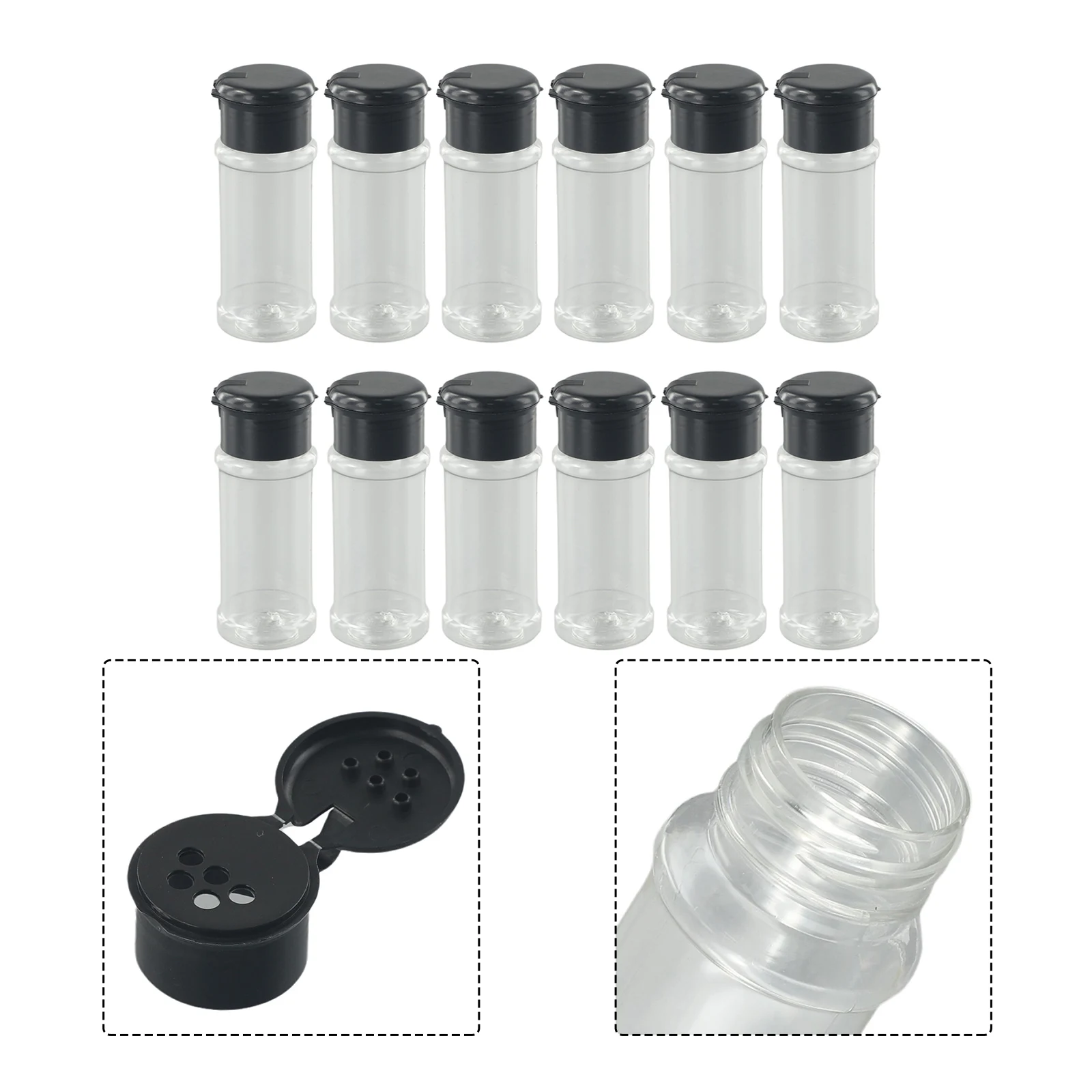 Condiment Bottles 12pcs 100ml Kitchen Tool Storage Container spice jar seasoning jar condiment squeeze bottles condiment squeeze bottle spice dispenser seasoning squeeze bottle seasoning bottle