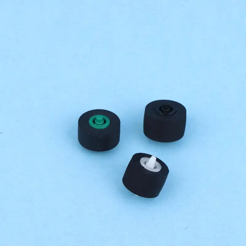 10Pcs 10x6x1.5x10mm 카트리지 라디오 무브먼트 핀치 롤러 휠(테이프 레코더 카세트 플레이어 오디오 액세서리용 샤프트 포함)